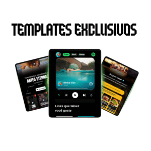 Pack de Templates Link na Bio – Editável no Canva (Estilo Site)