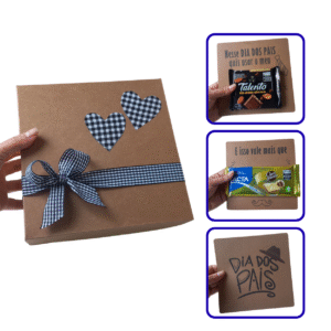 Caixa com Frase para o Dia dos Pais – Arquivo Digital Para Caixa 20X20X10CM